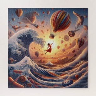 Dream Weaver's Journey: Fantasy Hot Air Balloons Jigsaw Puzzle