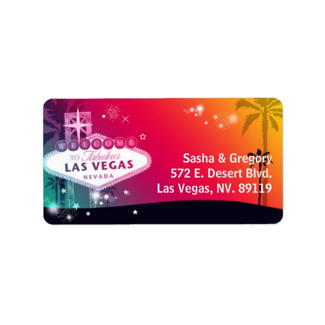 Dream Wedding in Viva Las Vegas Address Label (Front)