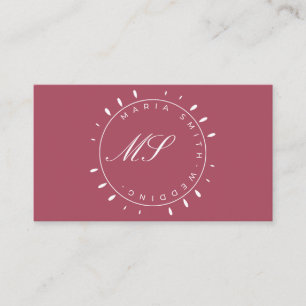 Dream Wedding Planner Business Card