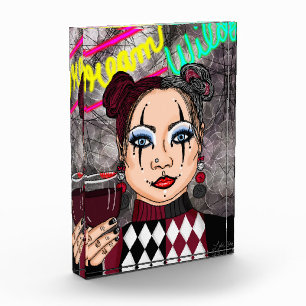 Dream Wild   Gothic Harlequin Jester Girl    Photo Block