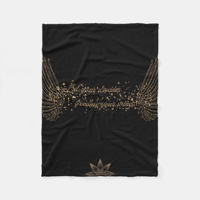 Dream Wings Fleece Blanket (Front)
