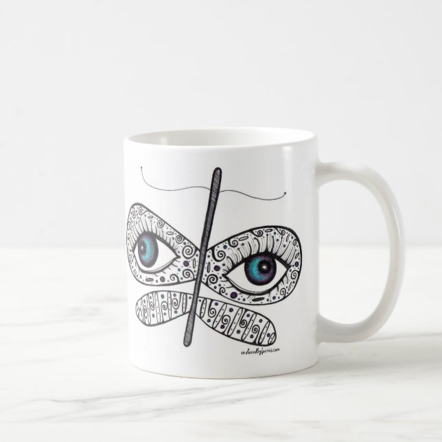 Dream with your eyes wide open. coffee mug (Right)