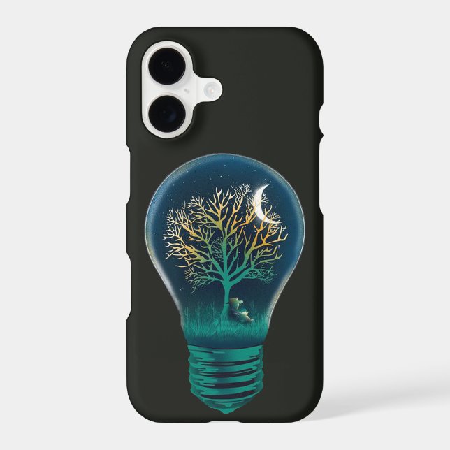 “Dream Within the Light” Phone Case 💡🌙✨ (Back)