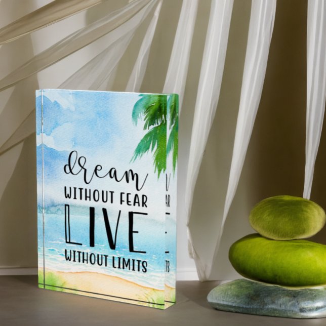 Dream Without Fear  Beach Theme Photo Block (Creator Uploaded)