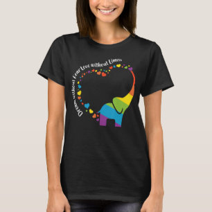 Dream Without Fear Love Elephant LGBT Pride  2023 T-Shirt