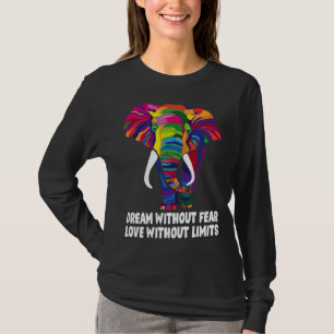 Dream Without Fear Love Without Limits  LGBT Pride T-Shirt