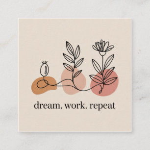 Dream. Work. Repeat Calling Card
