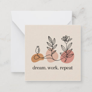 Dream. Work. Repeat Card