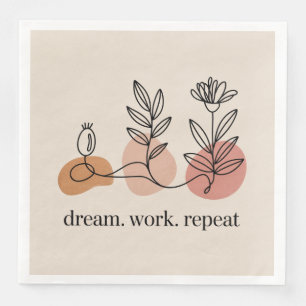 Dream. Work. Repeat Napkin