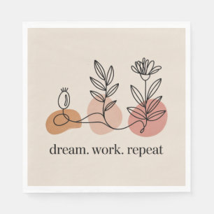 Dream. Work. Repeat Napkin