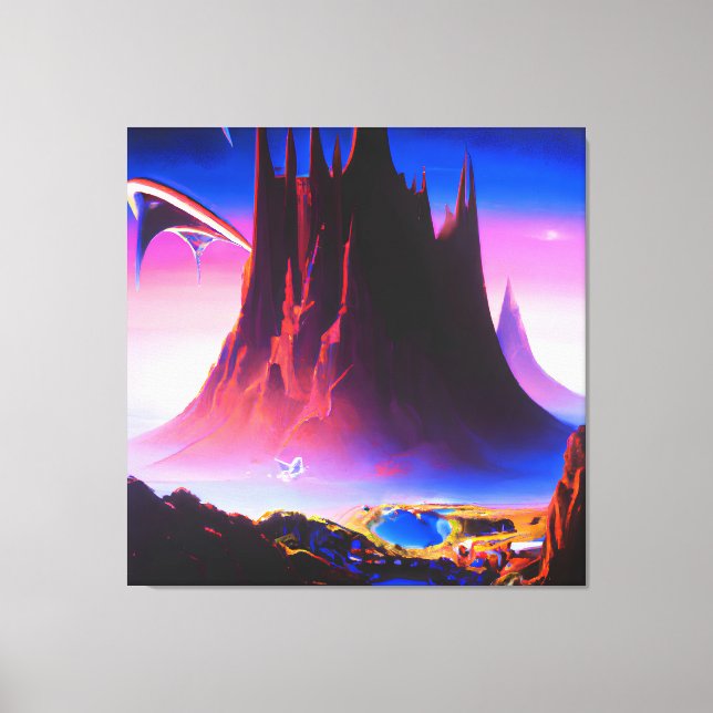Dream World Oil Painting Canvas Print (Front)
