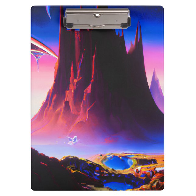 Dream World Oil Painting Clipboard (Front)