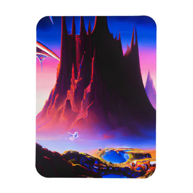 Dream World Oil Painting Magnet (Vertical)