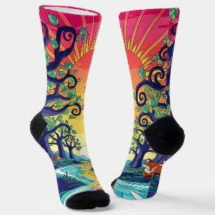 Dream World Picture Art 0030301 Socks