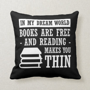 Dream World Reading Book Lover Are Free Cushion