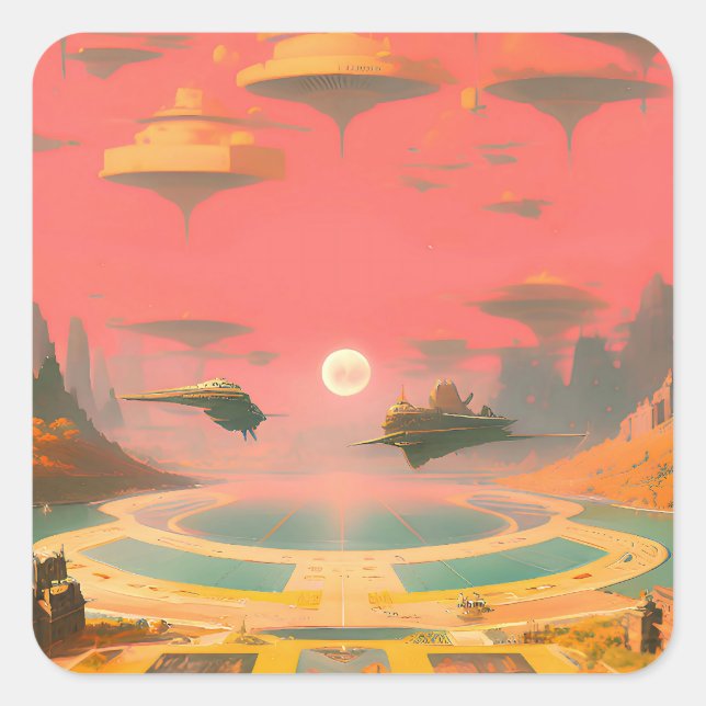 Dream World Square Sticker (Front)