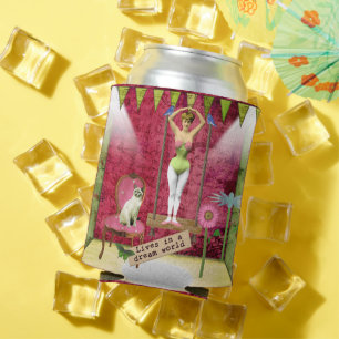 Dream World Vintage Funky Ballerina Can Cooler