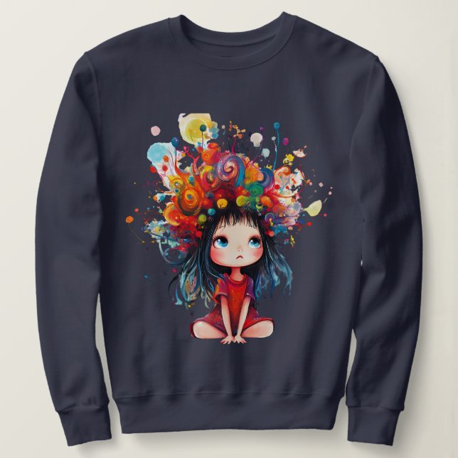 DreamBloom: Colour Your Mind Sweatshirt (Design Front)
