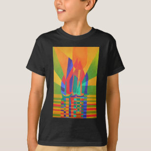 Dreamboat A Cubist Junk In Primary Colours T-Shirt