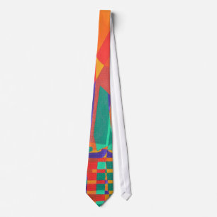Dreamboat A Cubist Junk In Primary Colours Tie
