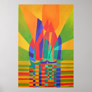 Dreamboat - Cubist Junk In Primary Colours Poster