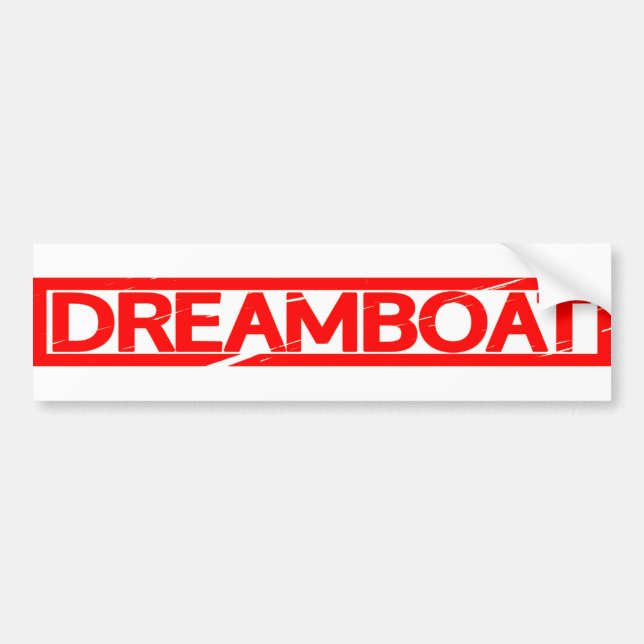 Dreamboat Stamp Bumper Sticker (Front)