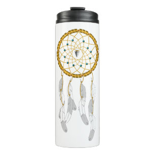 Dreamcatcher--Blue Turquoise Thermal Tumbler