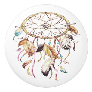 Dreamcatcher Ceramic Knob