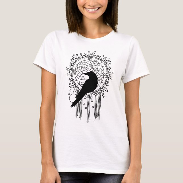Dreamcatcher Crow T-Shirt (Front)