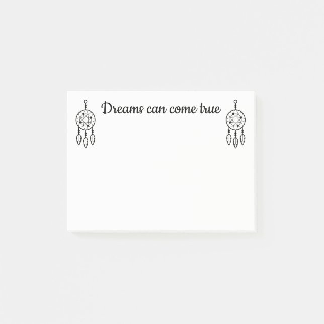 Dreamcatcher Dreams Boho Tribal Native American Post-it Notes (Front)