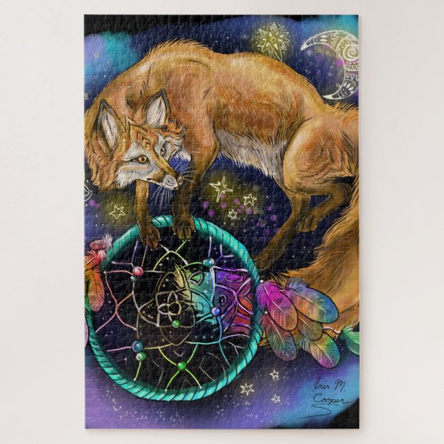Dreamcatcher Fox Jigsaw Puzzle (Vertical)