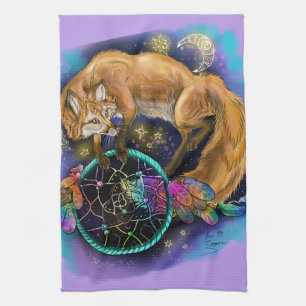 DreamCatcher Fox Tea Towel