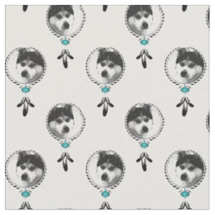 Dreamcatcher Husky Medaillon Fabric
