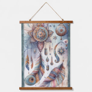 Dreamcatcher in a Bohemian theme Hanging Tapestry