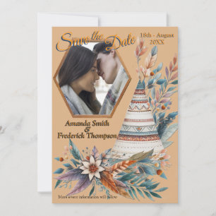 Dreamcatcher in a Bohemian theme Invitation