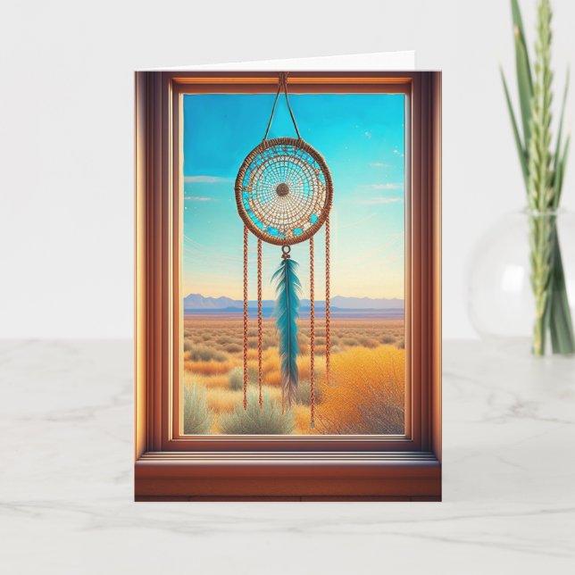Dreamcatcher in a Desert Window Card (Front)