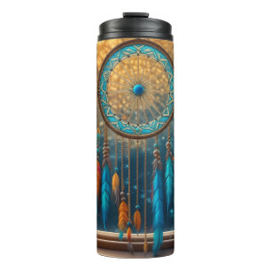 Dreamcatcher in a Window Fall Leaves Thermal Tumbler