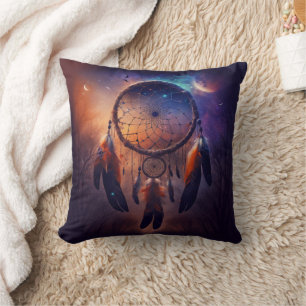 Dreamcatcher in forest forest cushion