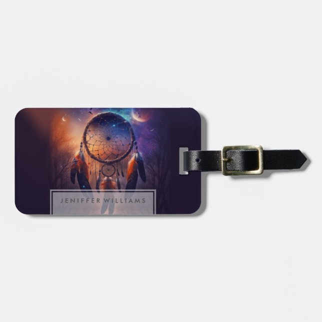 Dreamcatcher in forest forest                      luggage tag (Front Horizontal)