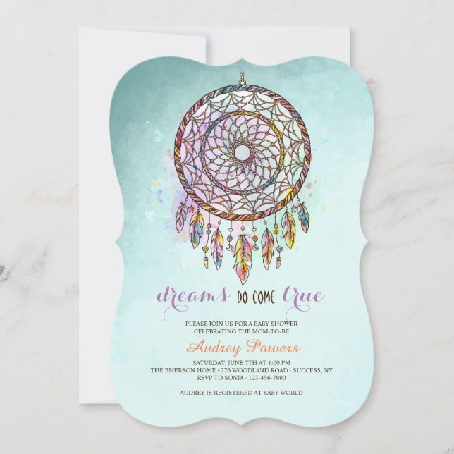 Dreamcatcher Invitation (Front)