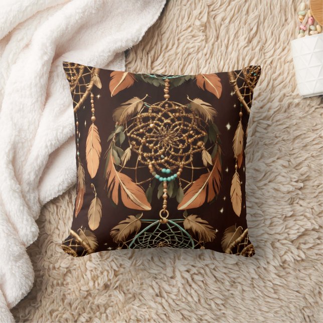 Dreamcatcher Necklace with Feathered Simplicity Cushion (Blanket)