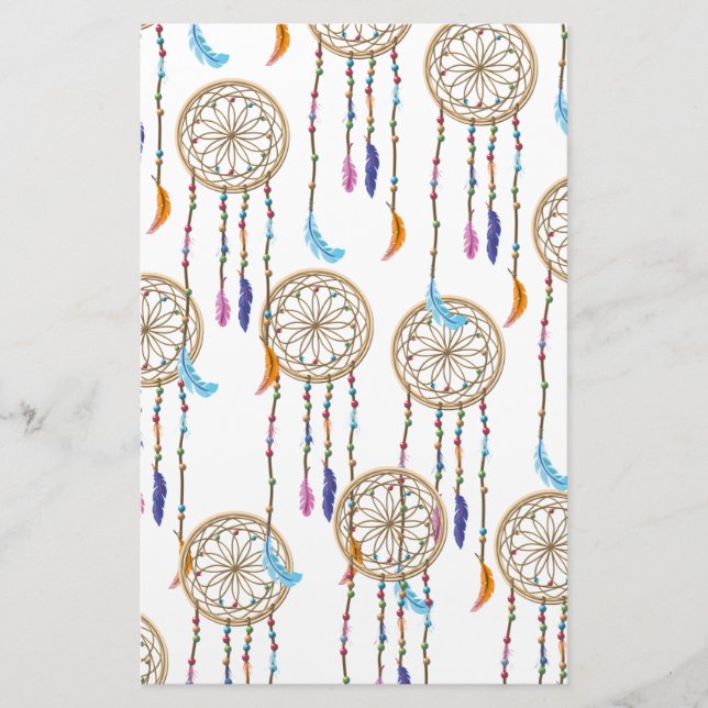Dreamcatcher Pattern Stationery (Front)