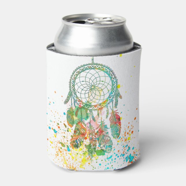 Dreamcatcher splatter can cooler (Can Front)