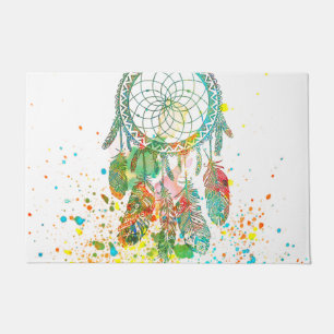 Dreamcatcher splatter doormat
