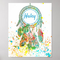 Dreamcatcher splatter personalised