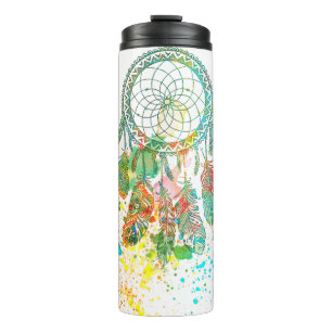 Dreamcatcher splatter thermal tumbler