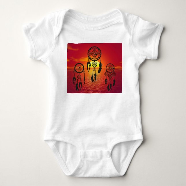 Dreamcatcher Sunset Baby Bodysuit (Front)