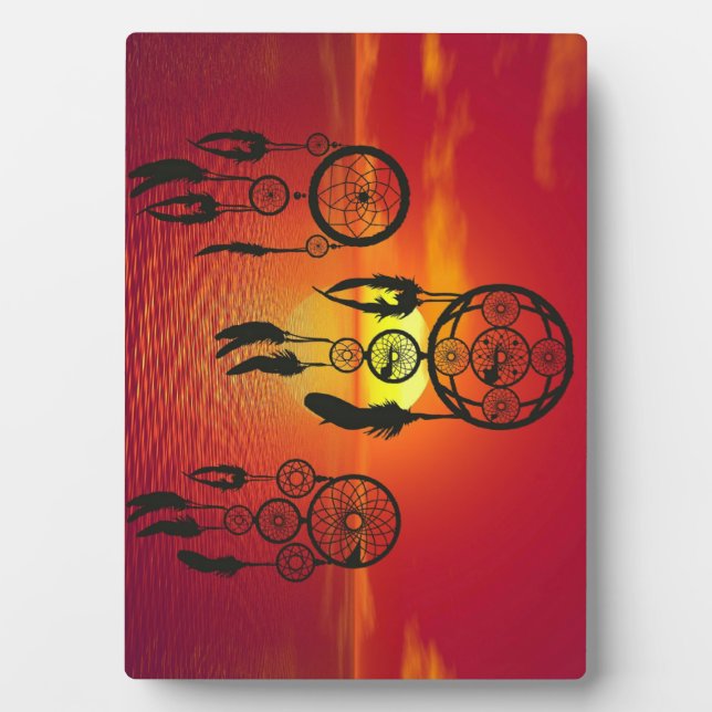 Dreamcatcher Sunset Plaque (Front)