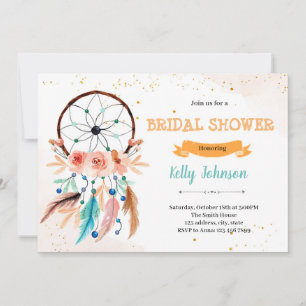 Dreamcatcher theme party invitation