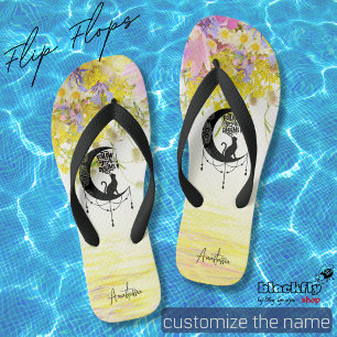 Dreamcatcher with cat   Follow your dreams beach Jandals